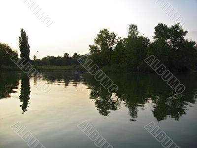 Sunset on the lake