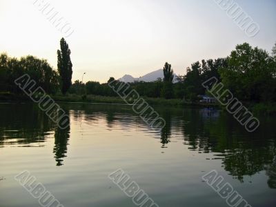 Sunset on the lake