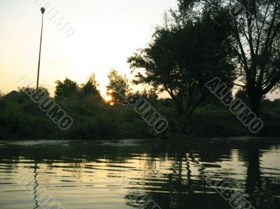 Sunset on the lake