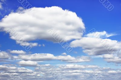 Clouds in blue sky