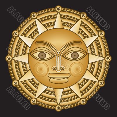 ancient gold medallion solar