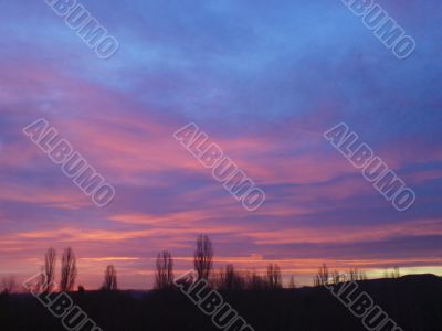 Fire burning sky