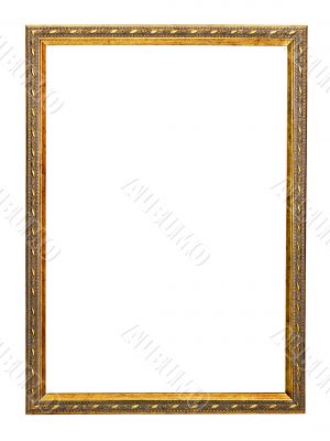 gold-patterned frame for a picture