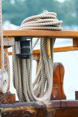 Rope on deck