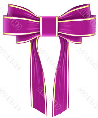 magenta bow