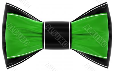 green black bow