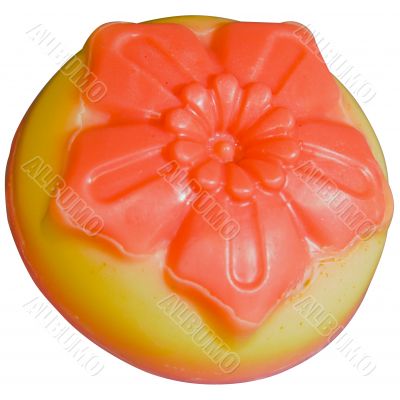 figure of colored soap