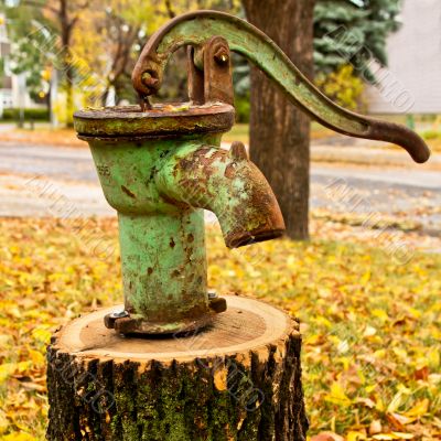 Rusty olf water pump