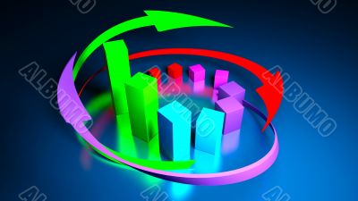 business graphics and Forex indicators