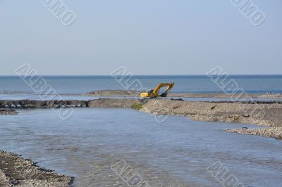 River and grapple dredger