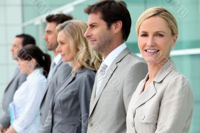 woman in business team