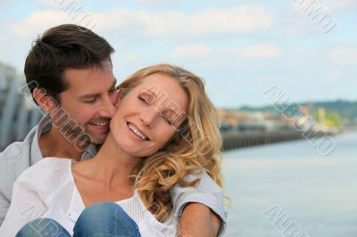 couple near water