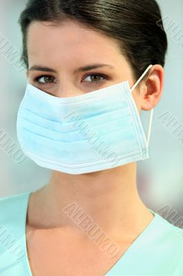 a doctor wearing a mask