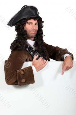 portrait of a man in pirate costume