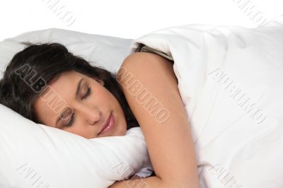 Woman sleeping peacefully