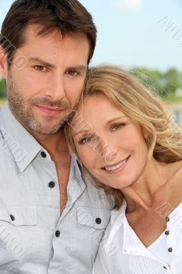 close-up of a couple