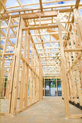 New home construction framing