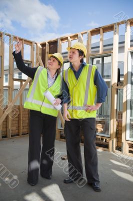 at the construction site