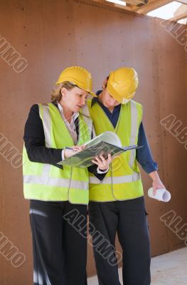 at the construction site