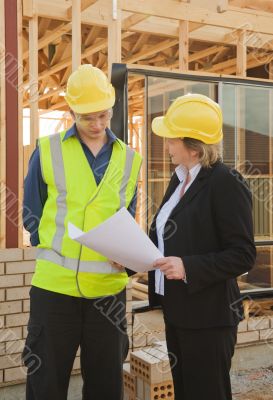 at the construction site