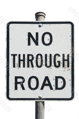 no through road sign