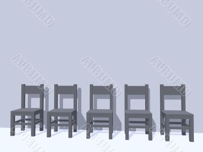 row of chairs