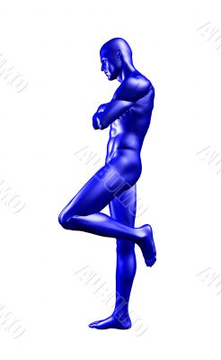 blue figure