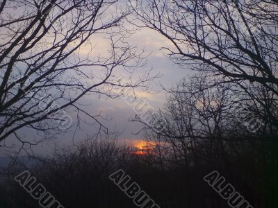 Sunset and the clouds