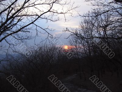 Sunset and the clouds