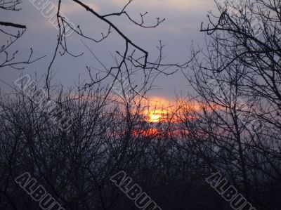 Sunset and the clouds