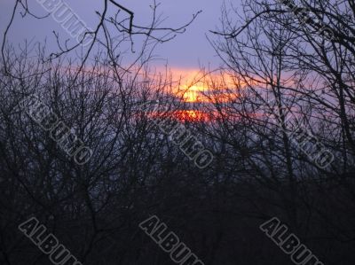Sunset and the clouds