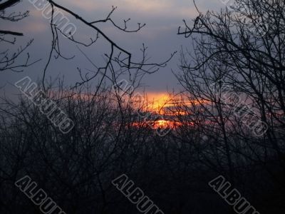 Sunset and the clouds