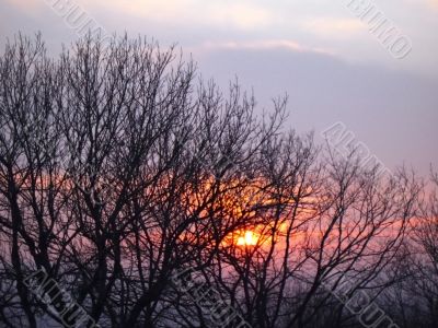 Sunset and the clouds