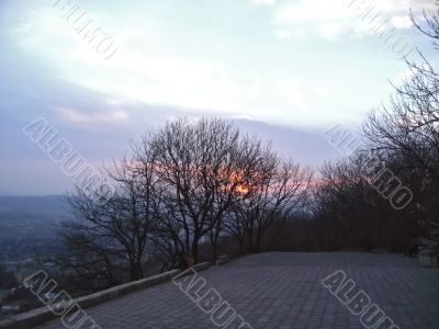 Sunset and the clouds