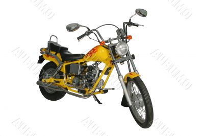 Yellow motorbike