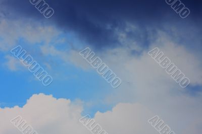Background of blue sky.