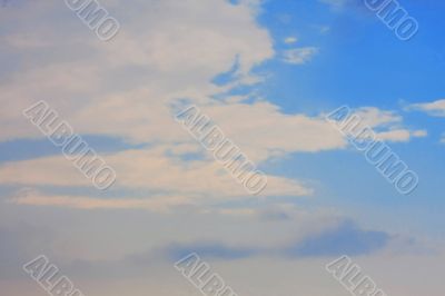 Background of blue sky.