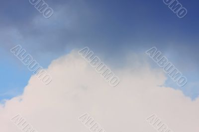 Background of blue sky.