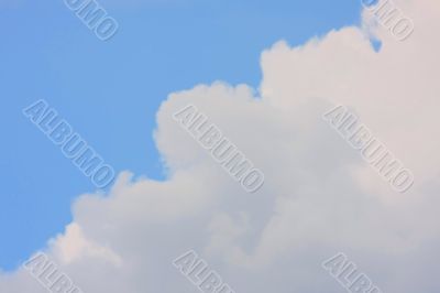 Background of blue sky.