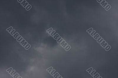 Background of sky with thunderclouds.