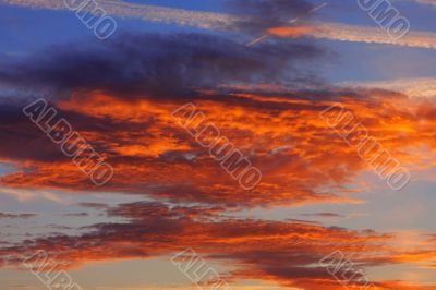 Background of colourful sky.