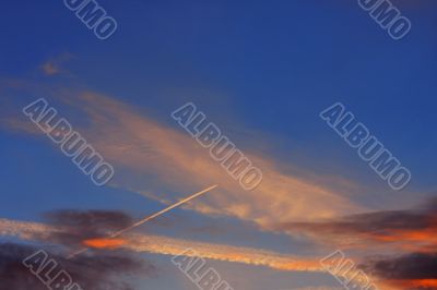 Background of colourful sky.