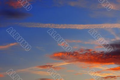 Background of colourful sky.