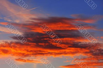 Background of colourful sky.
