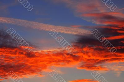 Background of colourful sky.