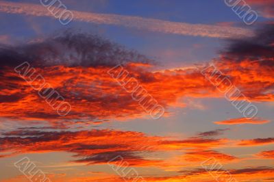 Background of colourful sky.