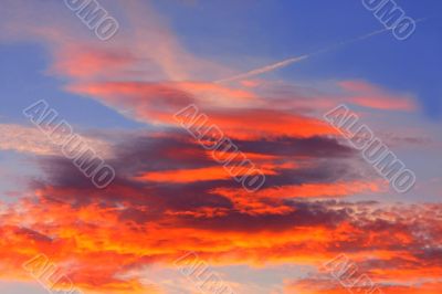 Background of colourful sky.