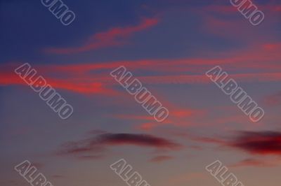 Background of colourful sky.