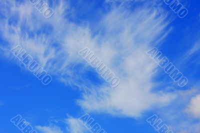 Background of blue sky.