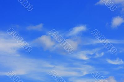 Background of blue sky.